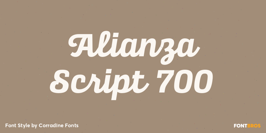 Alianza Script 700 Font Poster #1