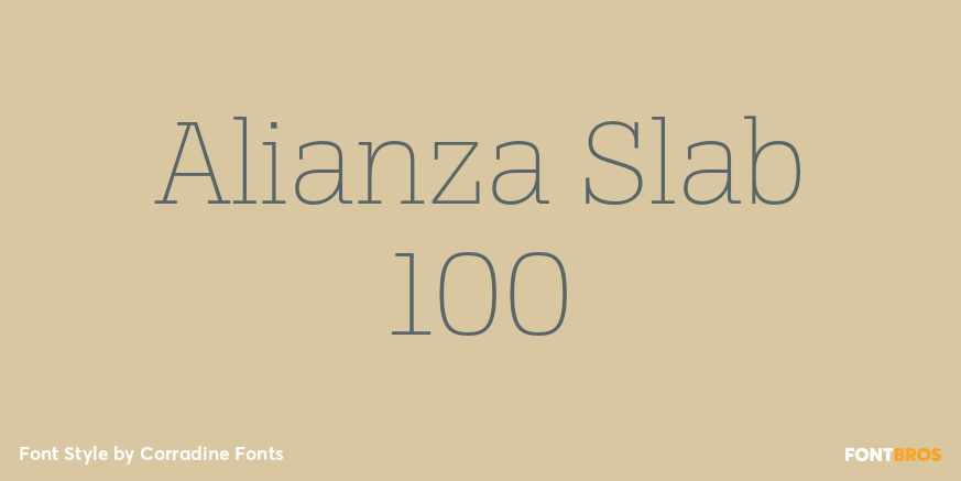 Alianza Slab 100 Poster