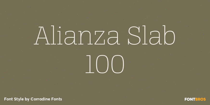 Alianza Slab 100 Poster