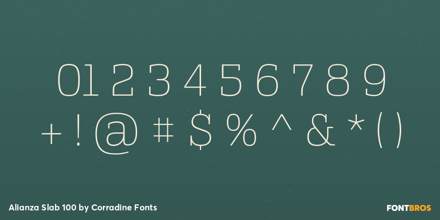 Alianza Slab 100 Font Poster #4