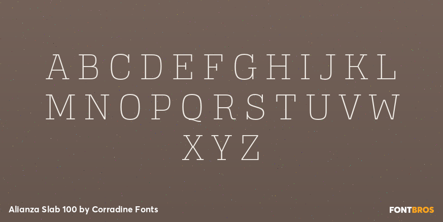 Alianza Slab 100 Font Poster #1