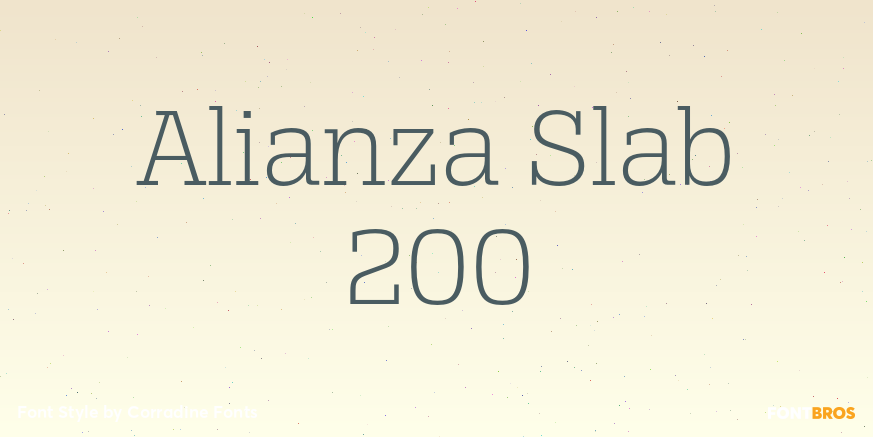 Alianza Slab 200 Poster