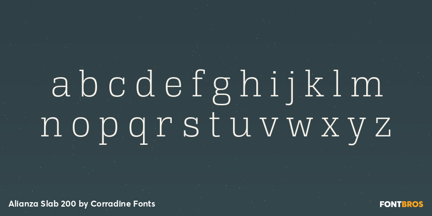 Alianza Slab 200 Font Poster #3