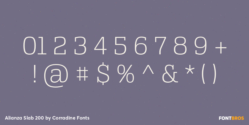 Alianza Slab 200 Font Poster #4