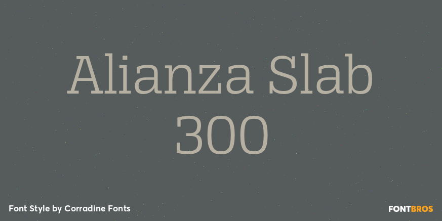 Alianza Slab 300 Poster