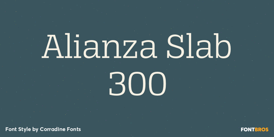 Alianza Slab 300 Poster