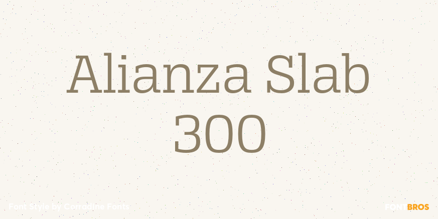 Alianza Slab 300 Poster