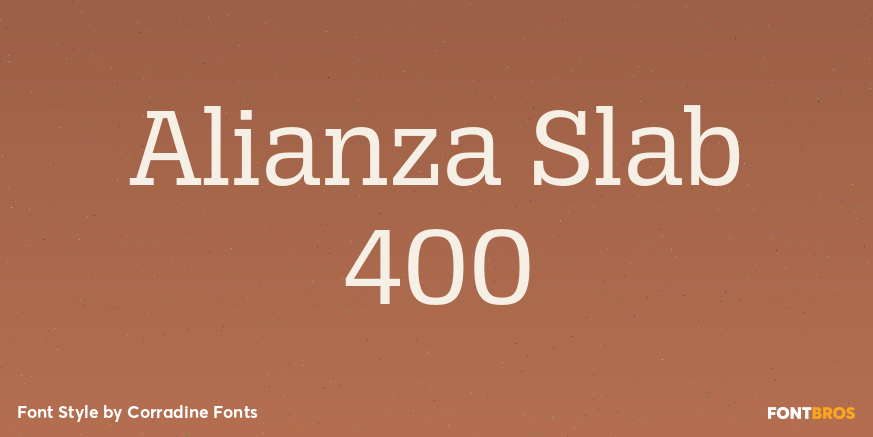 Alianza Slab 400 Poster