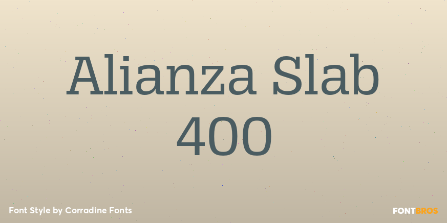Alianza Slab 400 Poster