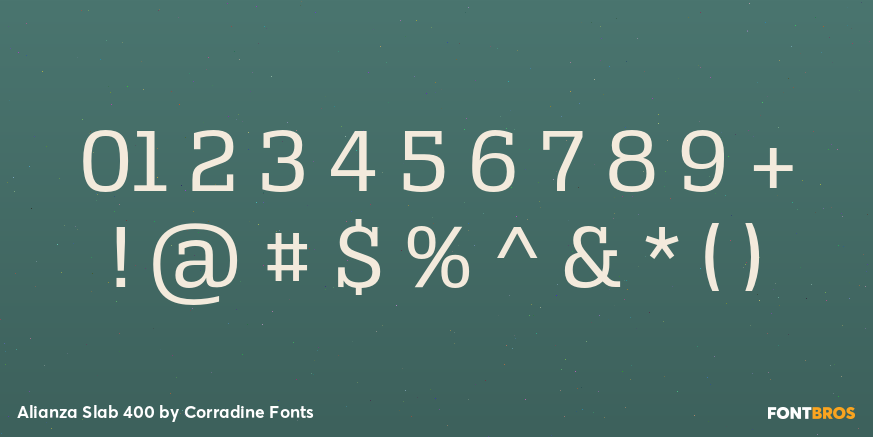 Alianza Slab 400 Font Poster #1