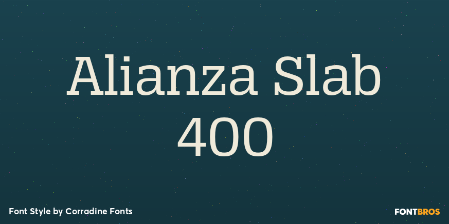 Alianza Slab 400 Poster