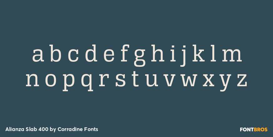 Alianza Slab 400 Font Poster #1