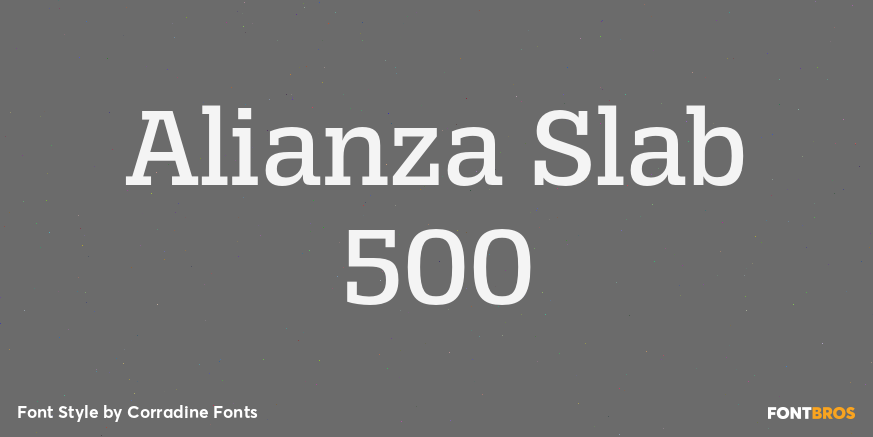 Alianza Slab 500 Font Poster #1