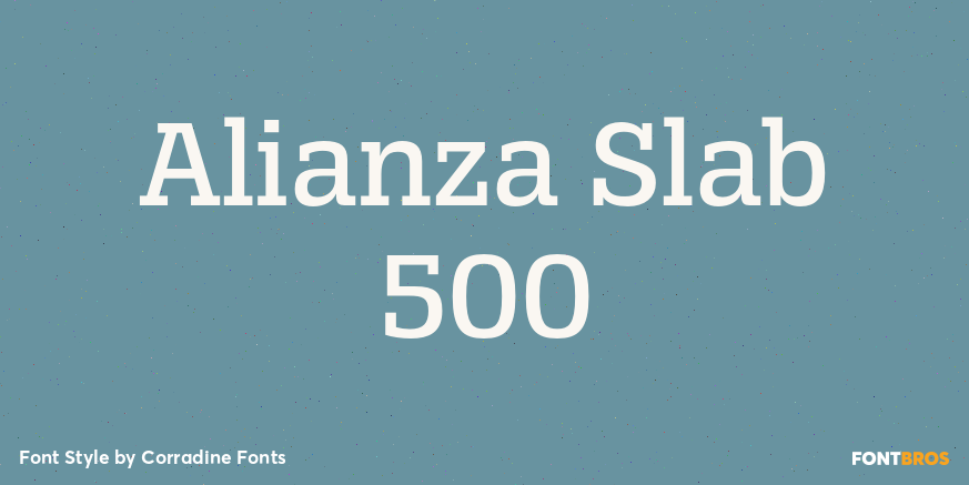 Alianza Slab 500 Poster
