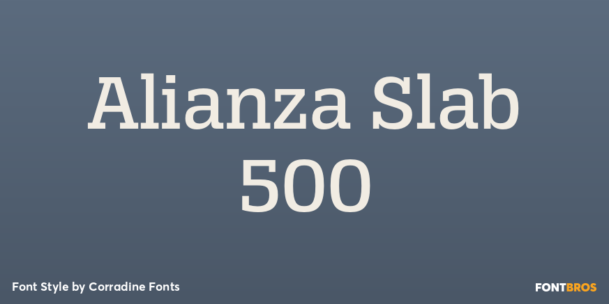 Alianza Slab 500 Poster
