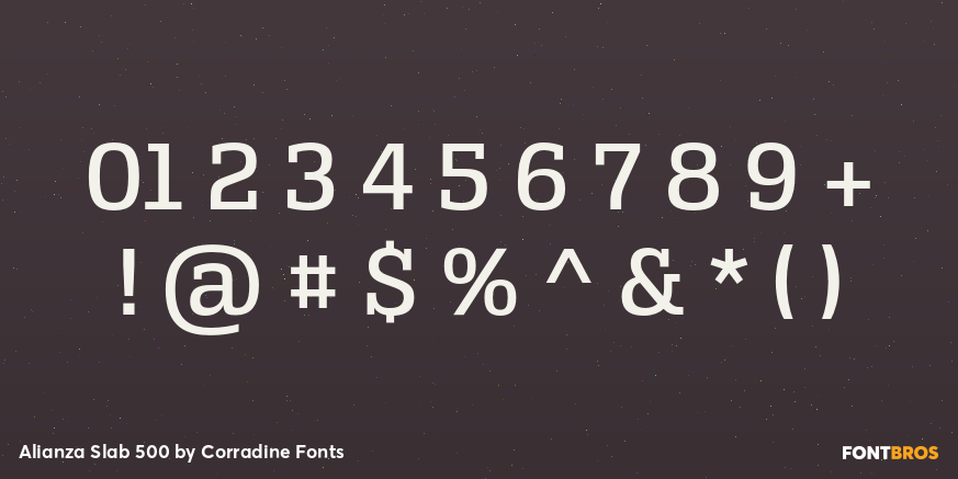 Alianza Slab 500 Font Poster #1