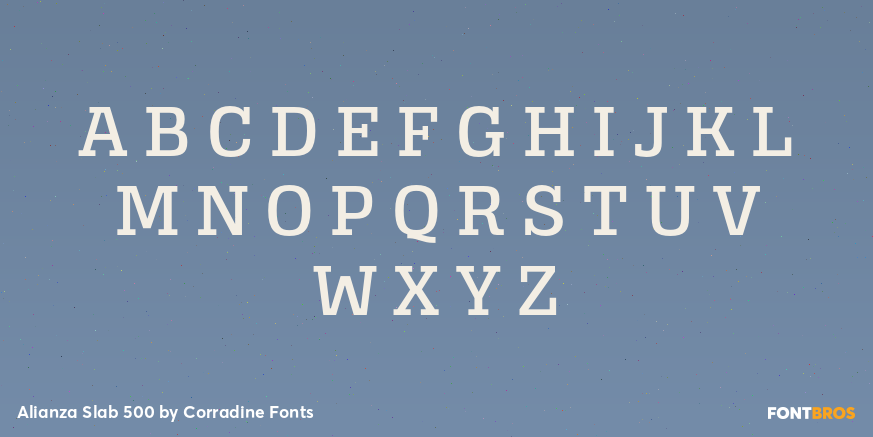 Alianza Slab 500 Font Poster #1