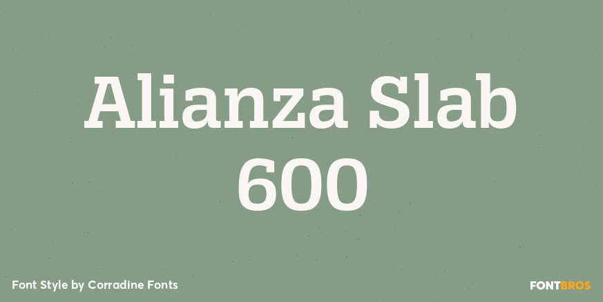 Alianza Slab 600 Poster