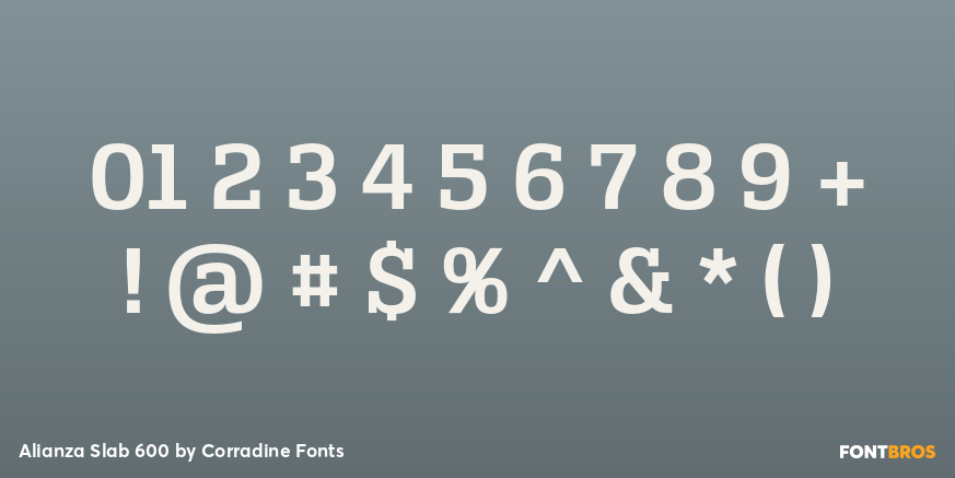 Alianza Slab 600 Font Poster #1