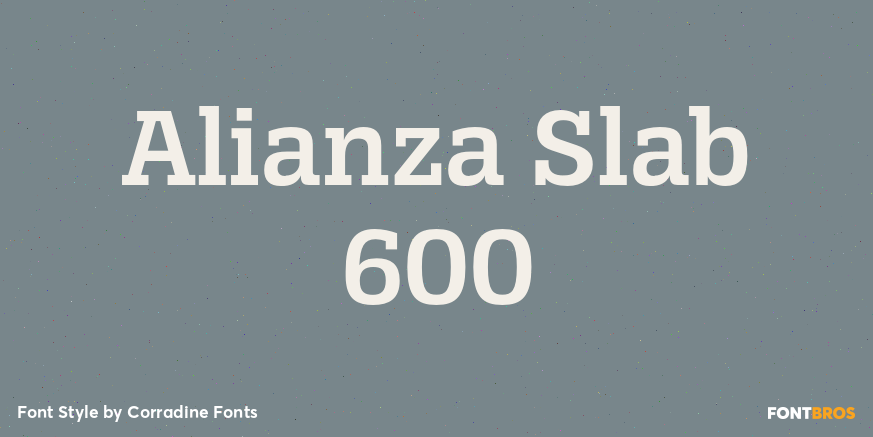 Alianza Slab 600 Poster