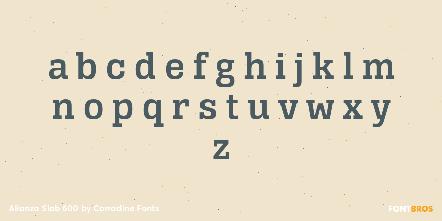 Alianza Slab 600 Font Poster #1