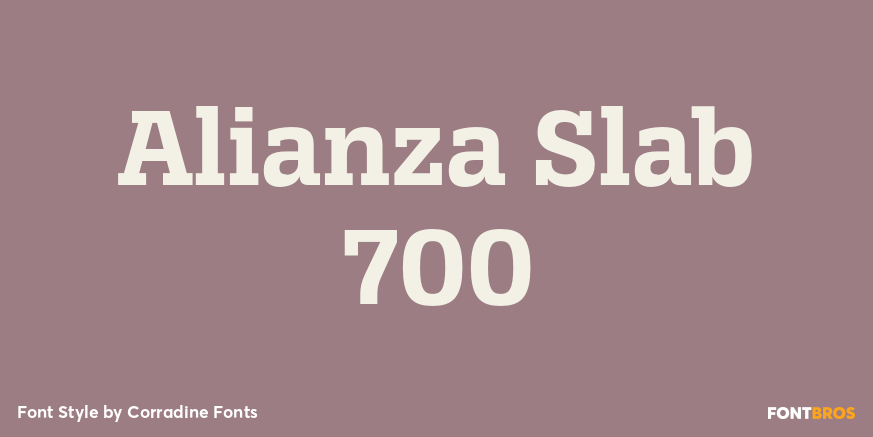 Alianza Slab 700 Poster