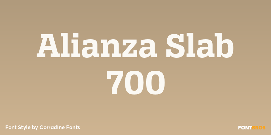 Alianza Slab 700 Poster