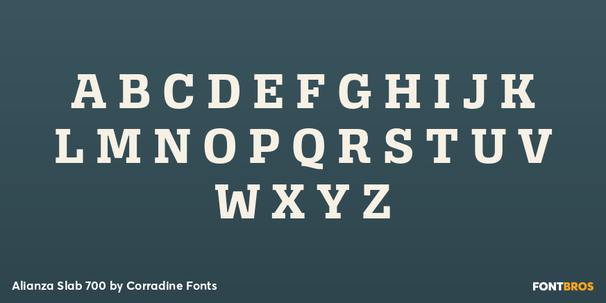 Alianza Slab 700 Font Poster #1