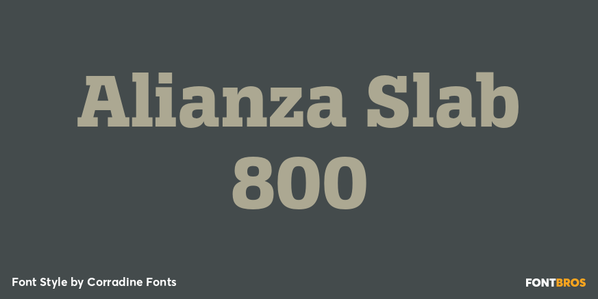 Alianza Slab 800 Poster