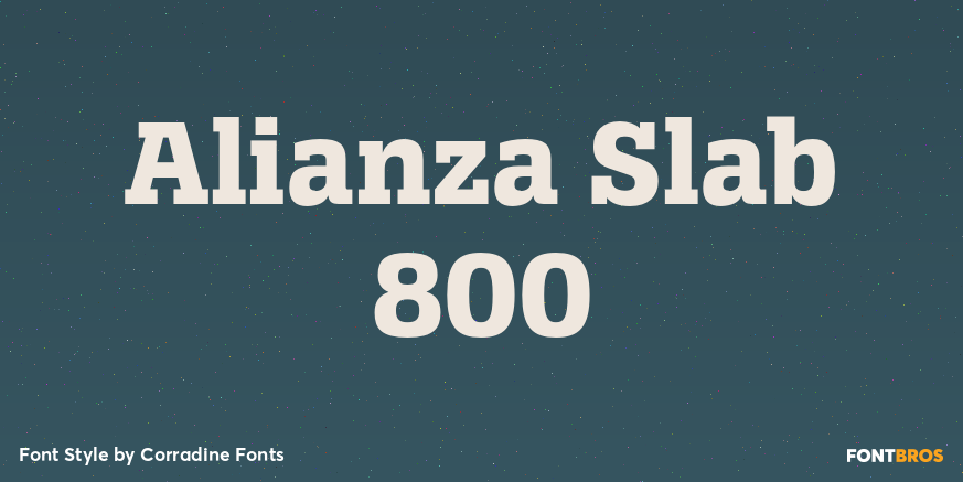 Alianza Slab 800 Poster