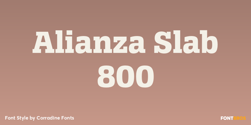 Alianza Slab 800 Poster