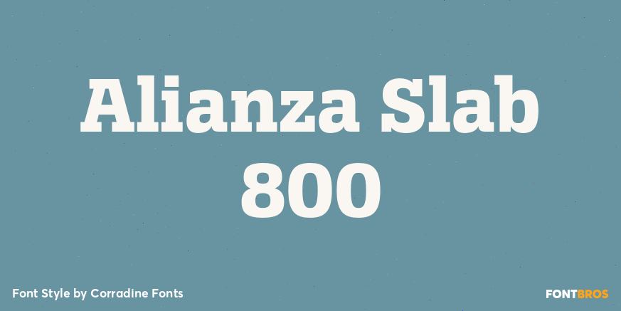 Alianza Slab 800 Poster