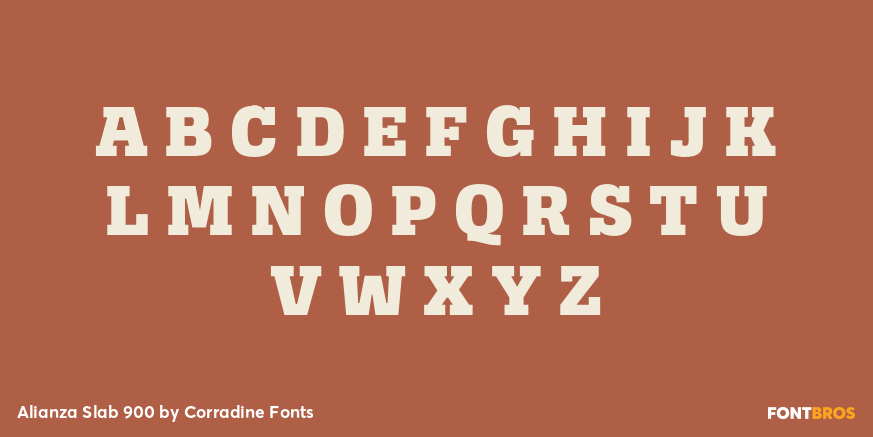 Alianza Slab 900 Font Poster #1