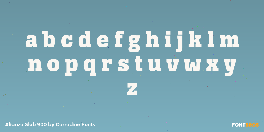 Alianza Slab 900 Font Poster #1