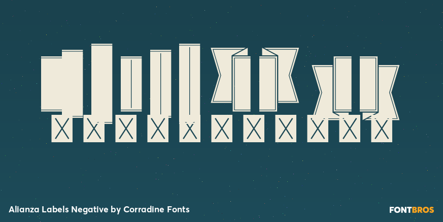 Alianza Labels Negative Font Poster #4