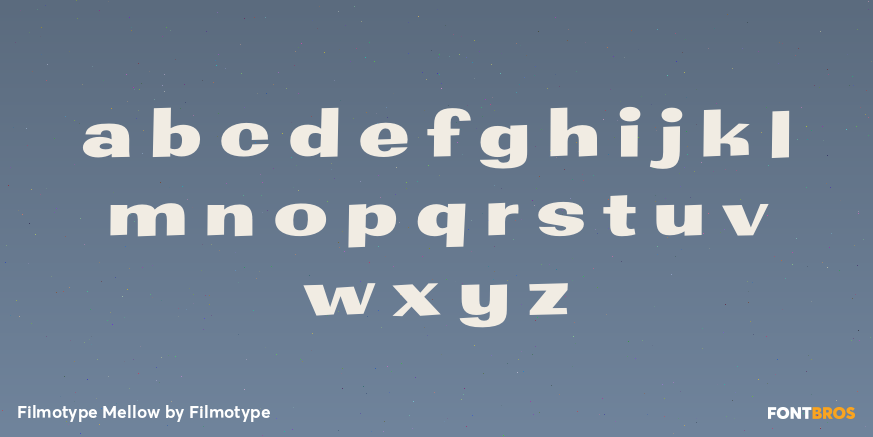 Filmotype Mellow Font Poster #3