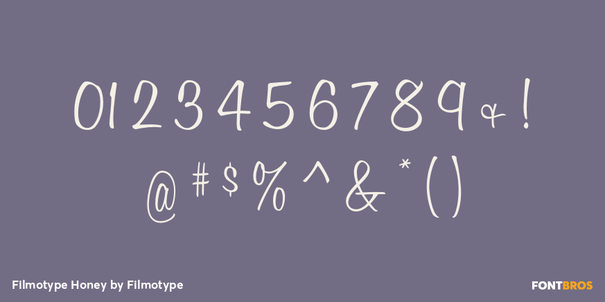 Filmotype Honey Font Poster #1