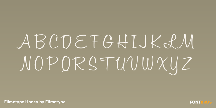 Filmotype Honey Font Poster #1