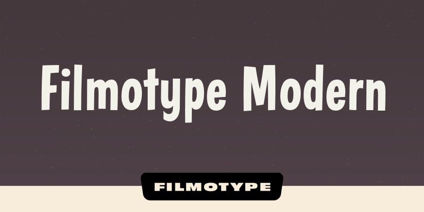 Filmotype Modern Poster
