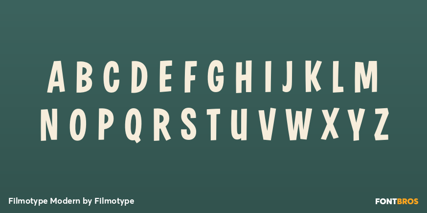 Filmotype Modern Font Poster #2