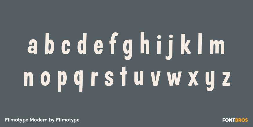 Filmotype Modern Font Poster #3