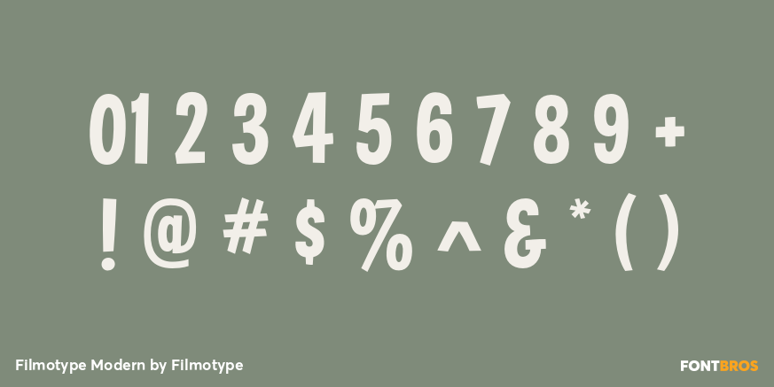 Filmotype Modern Font Poster #4