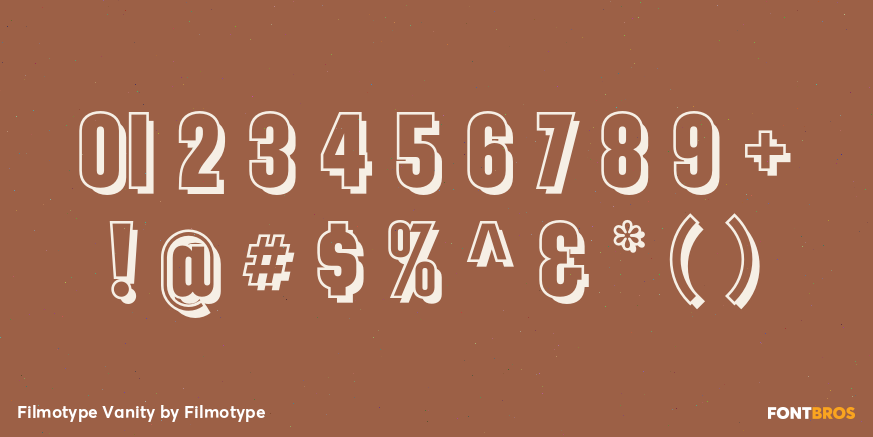 Filmotype Vanity Font Poster #1