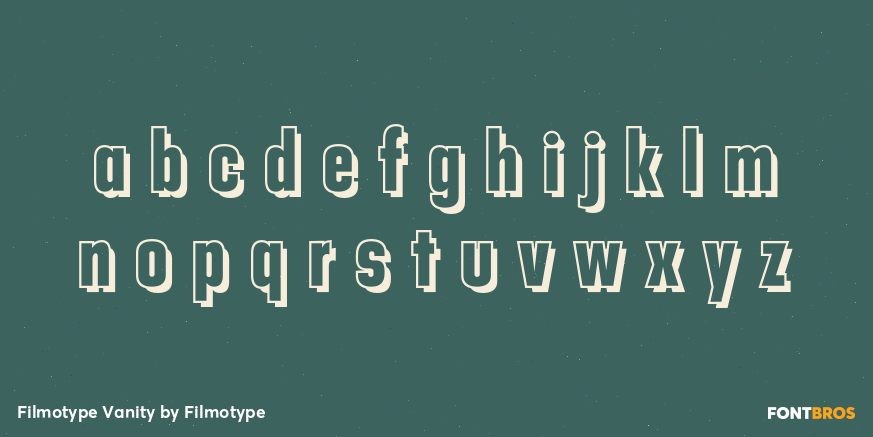 Filmotype Vanity Font Poster #3