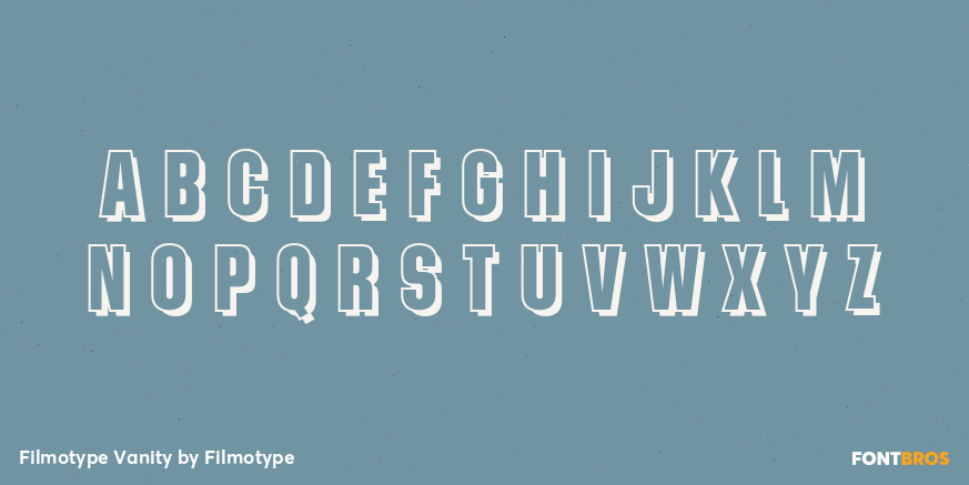 Filmotype Vanity Font Poster #1