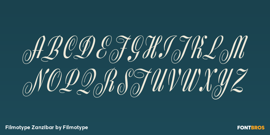 Filmotype Zanzibar Font Poster #1