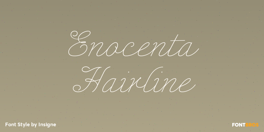 Enocenta Hairline Font Poster #1