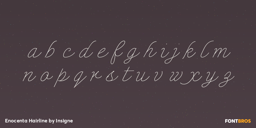 Enocenta Hairline Font Poster #3
