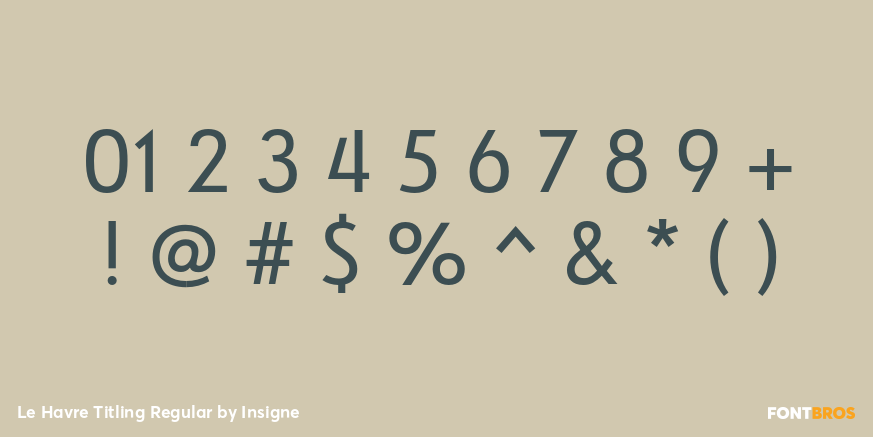 Le Havre Titling Regular Font Poster #1