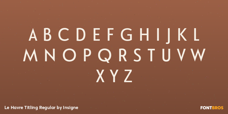 Le Havre Titling Regular Font Poster #3